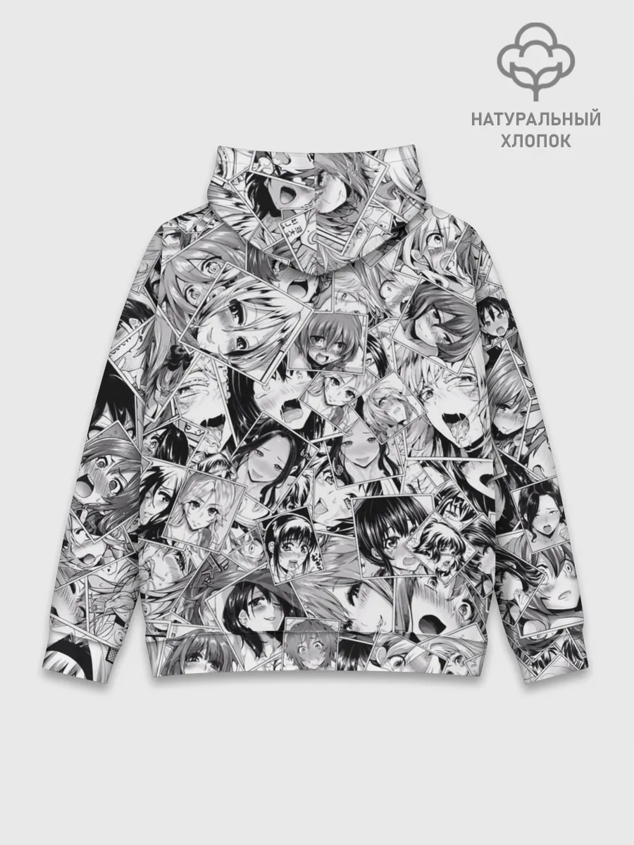 Худи мужской база хлопок / Manga ahegao