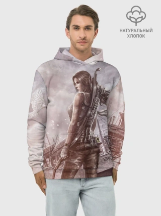 Худи мужской база хлопок / Tomb Raider