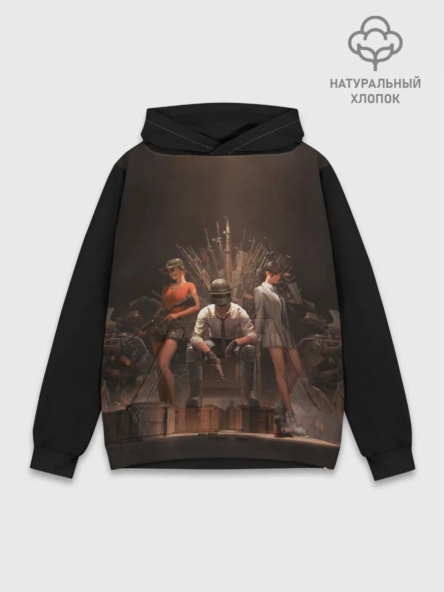 Худи мужской база хлопок / PUBG