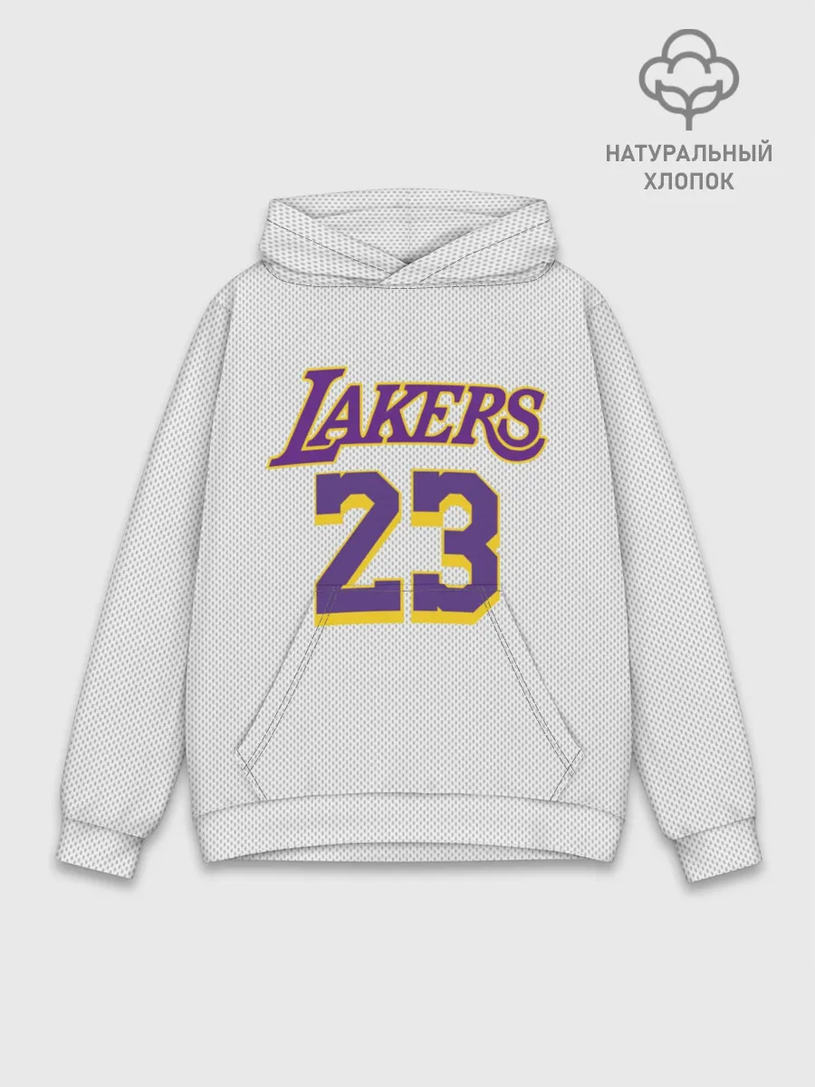 Худи мужской база хлопок / James 18-19 third LA Lakers