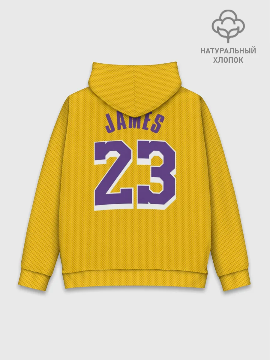 Худи мужской база хлопок / James 18-19 LA Lakers home