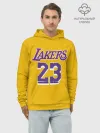 Худи мужской база хлопок / James 18-19 LA Lakers home