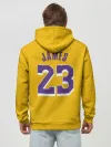 Худи мужской база хлопок / James 18-19 LA Lakers home