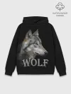 Худи мужской база хлопок / Wolf