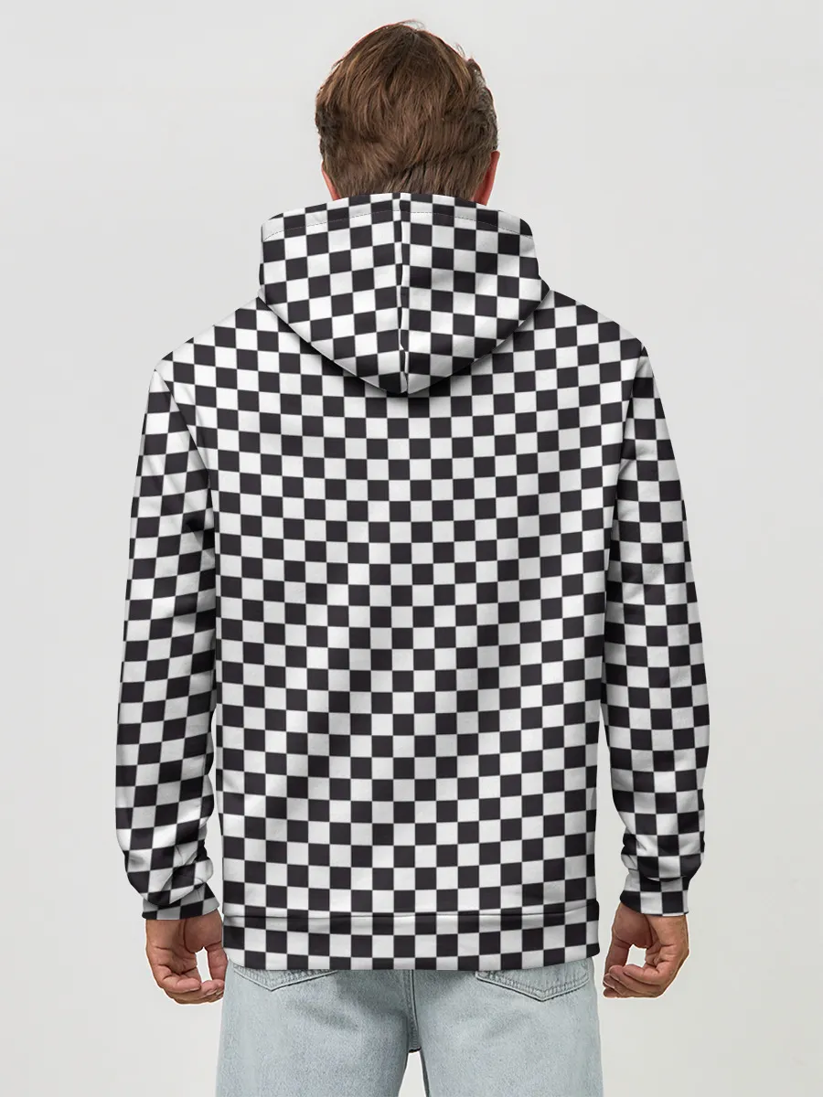 Худи мужской база хлопок / Checkerboard