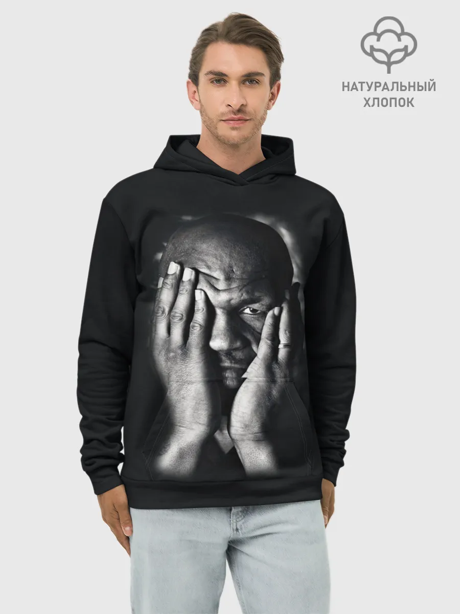 Худи мужской база хлопок / Майк Тайсон
