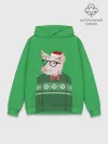 Худи мужской база хлопок / New Year Hipster Pig