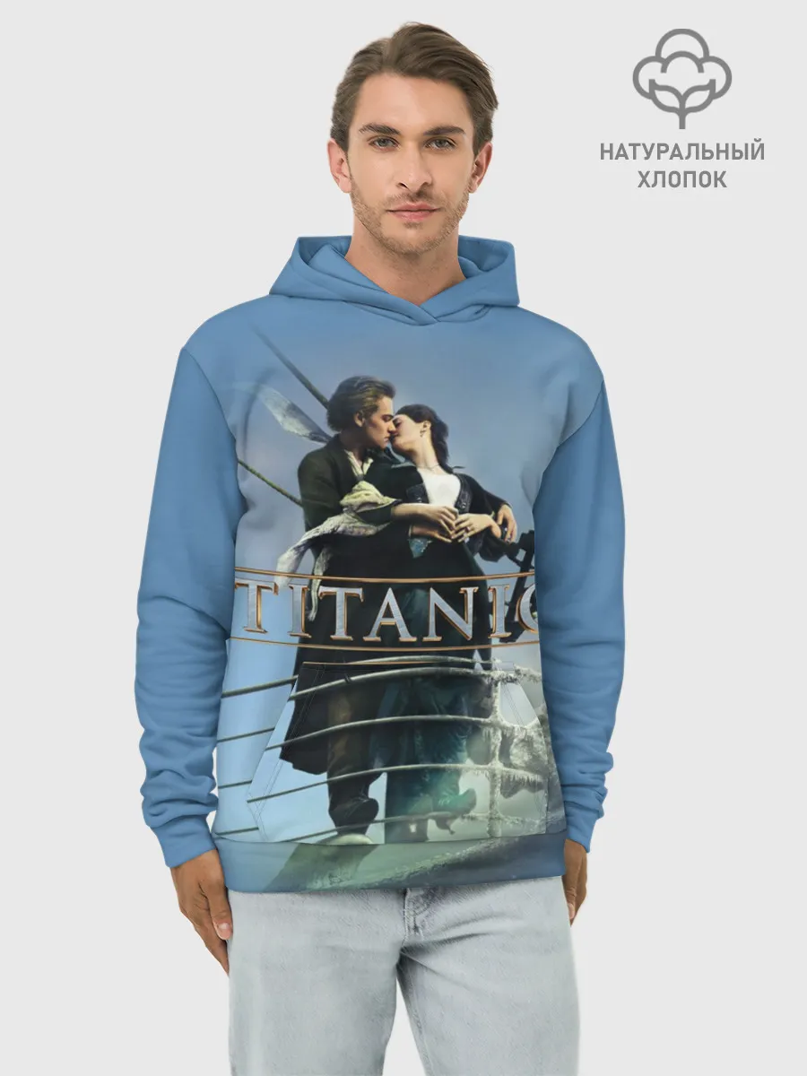 Худи мужской база хлопок / Титаник постер