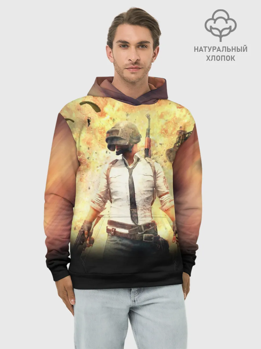 Худи мужской база хлопок / PUBG