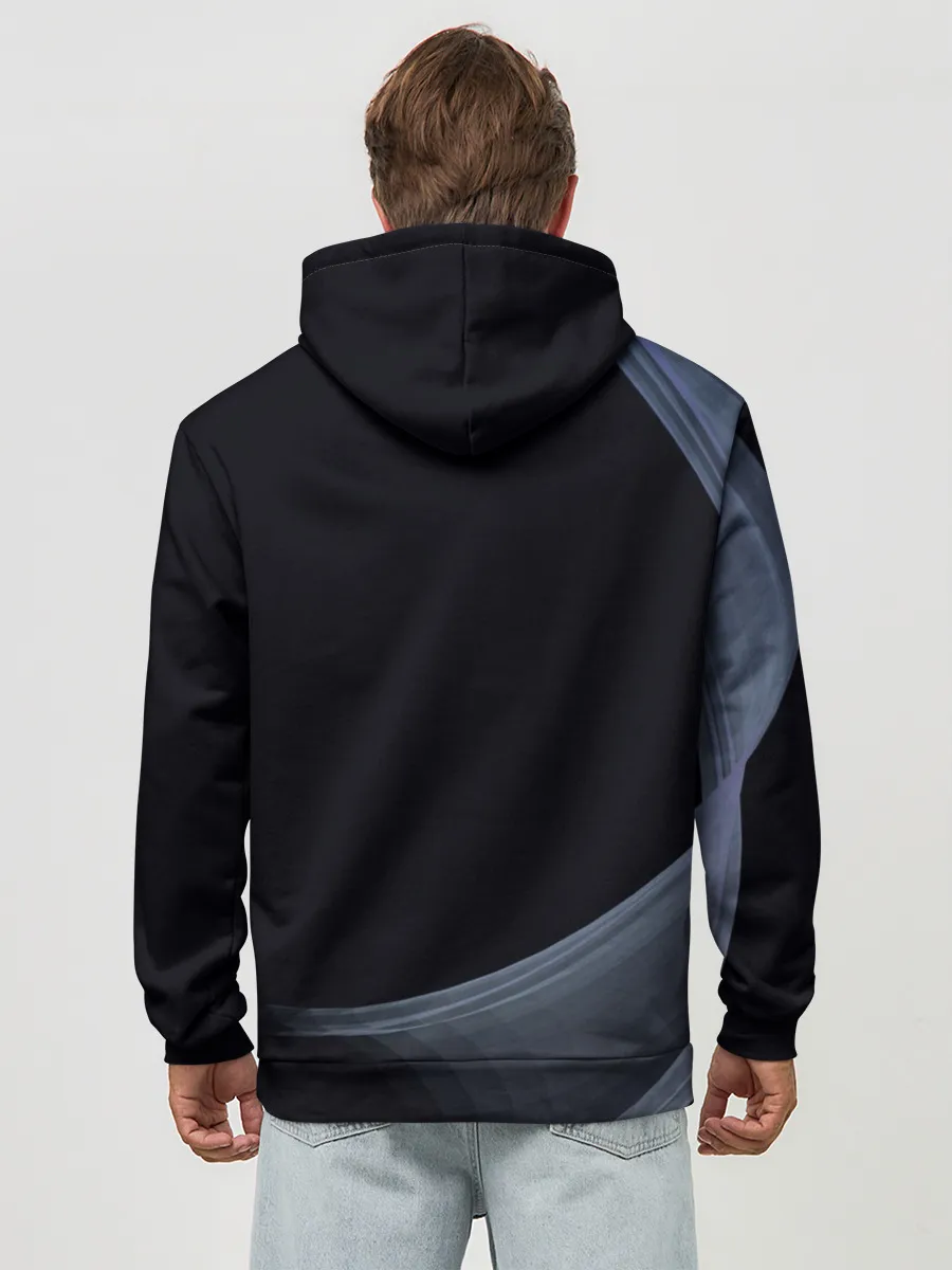 Худи мужской база хлопок / Tesla Model 3