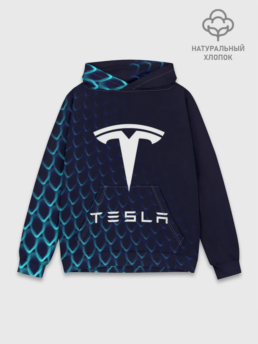 Худи мужской база хлопок / Tesla Motors