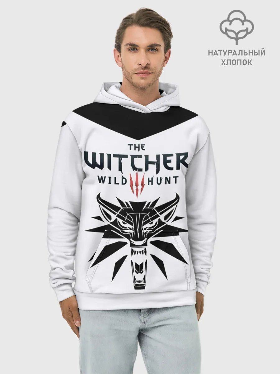 Худи мужской база хлопок / THE WITCHER 3: WILD HUNT