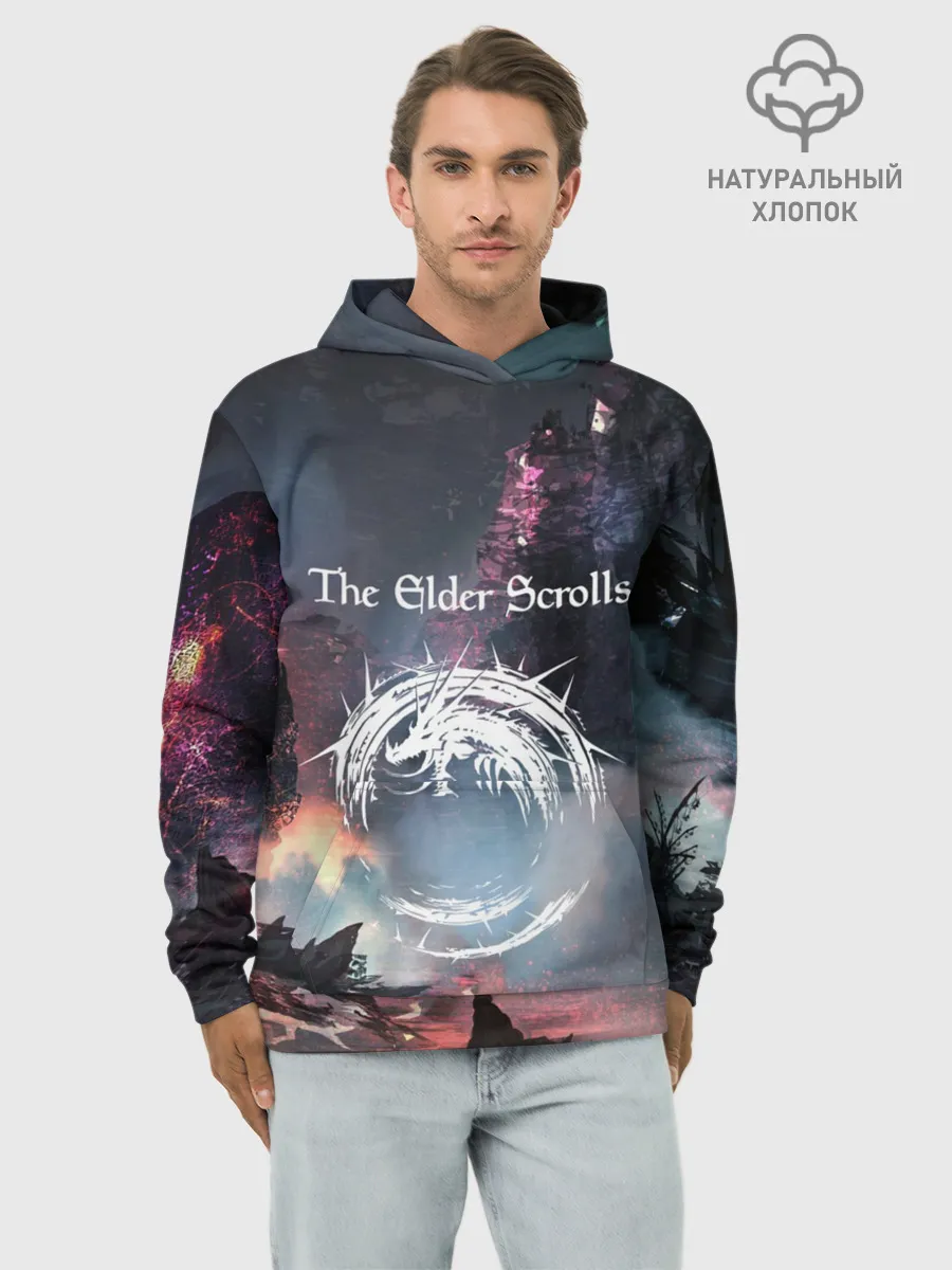 Худи мужской база хлопок / THE ELDER SCROLLS