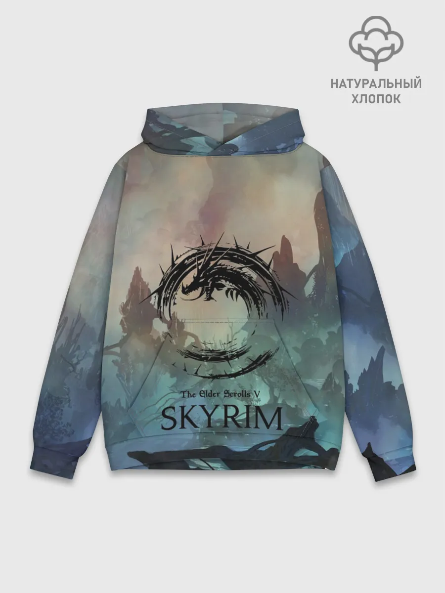 Худи мужской база хлопок / The Elder Scrolls SKYRIM