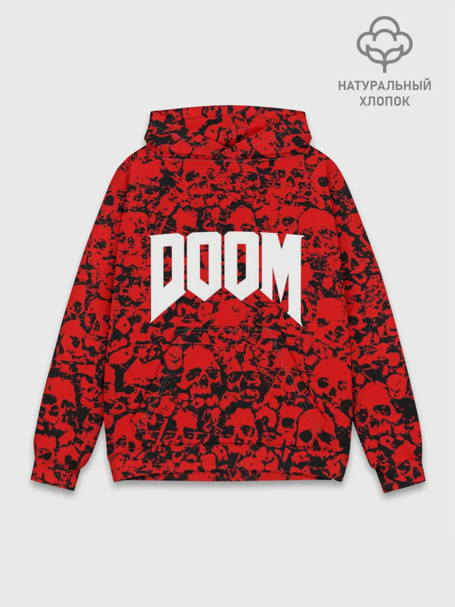 Худи мужской база хлопок / DOOM