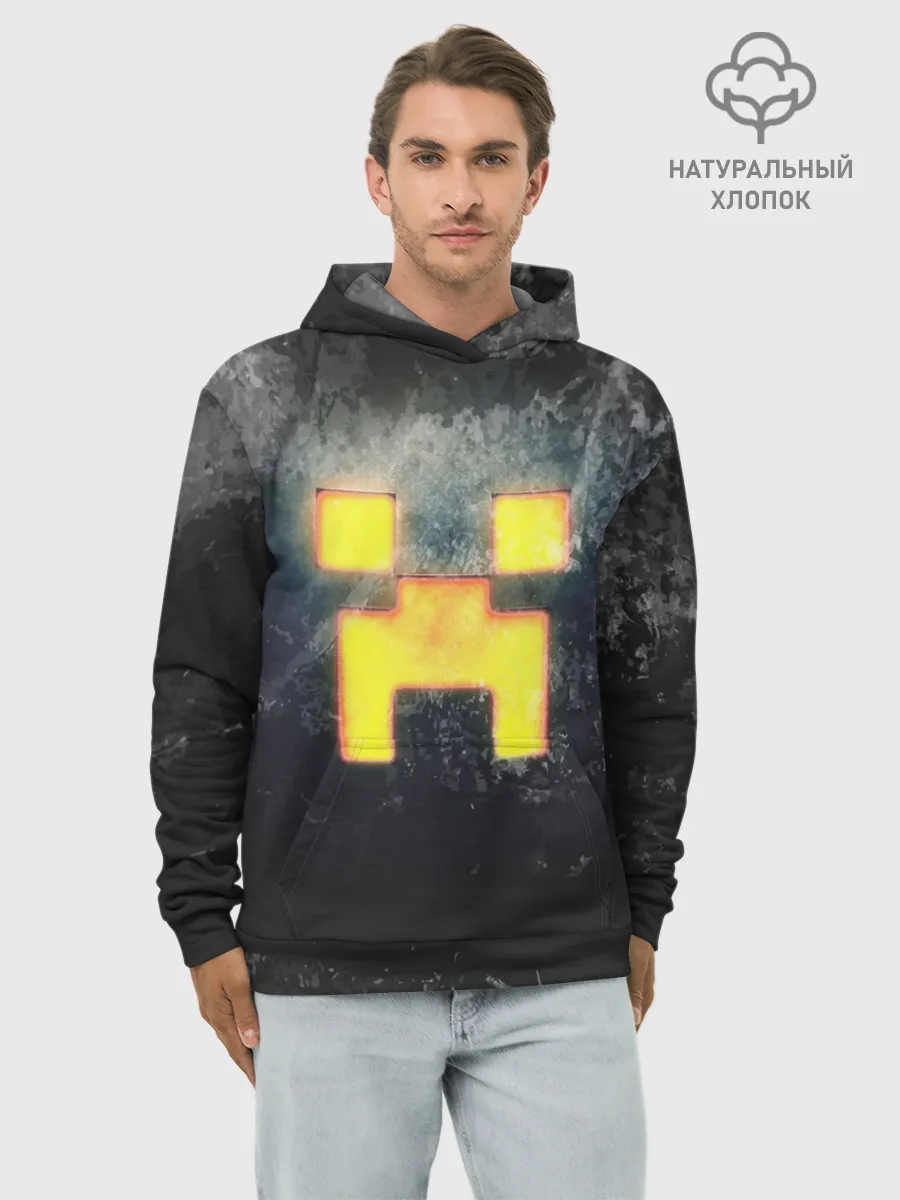 Худи мужской база хлопок / BLACK Creeper