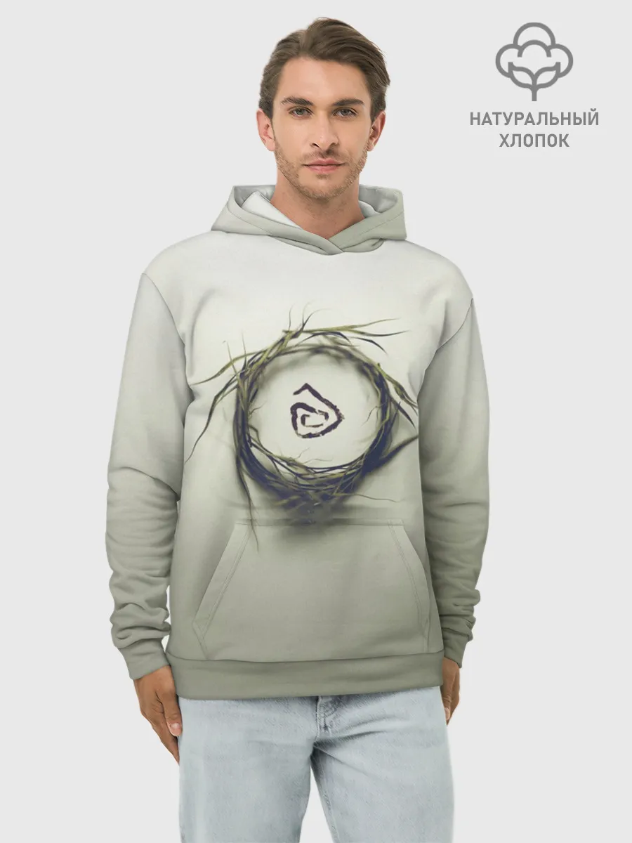 Худи мужской база хлопок / Настоящий Детектив Символ