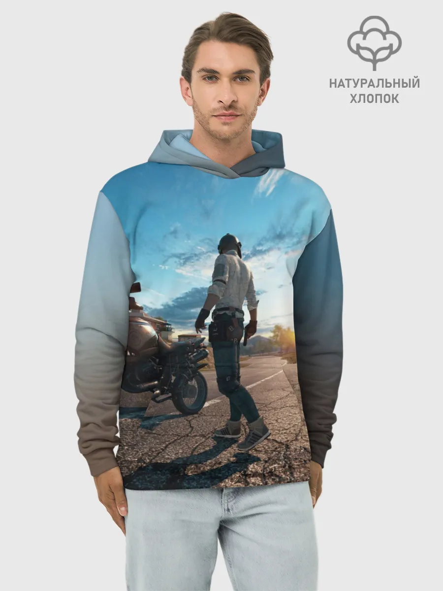 Худи мужской база хлопок / PUBG