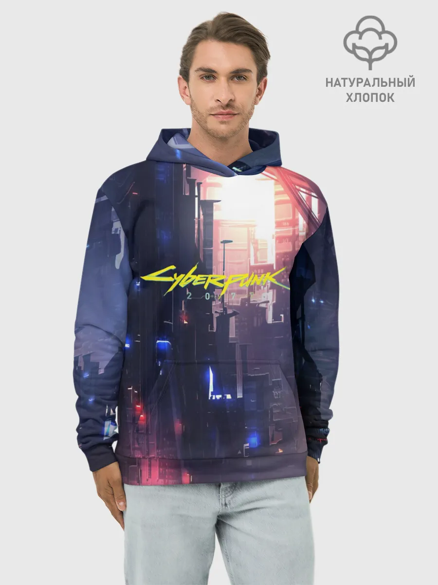 Худи мужской база хлопок / Cyberpunk 2077
