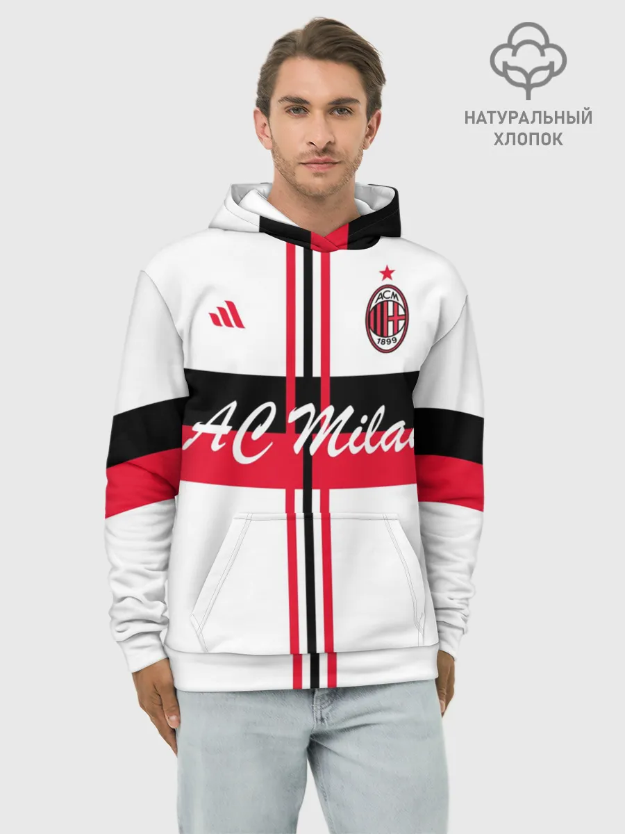 Худи мужской база хлопок / AC Milan