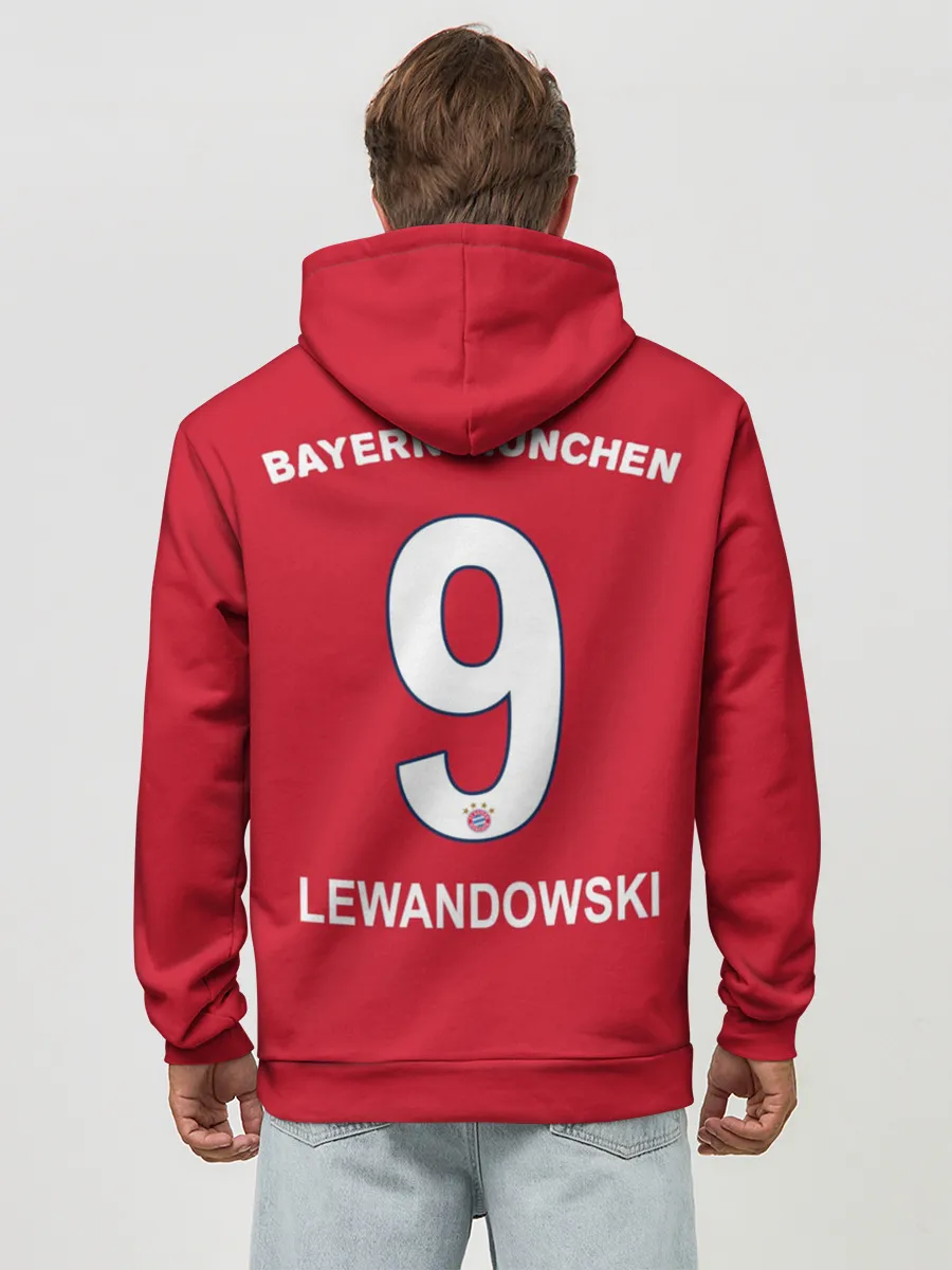 Худи мужской база хлопок / Lewandowski home 18-19