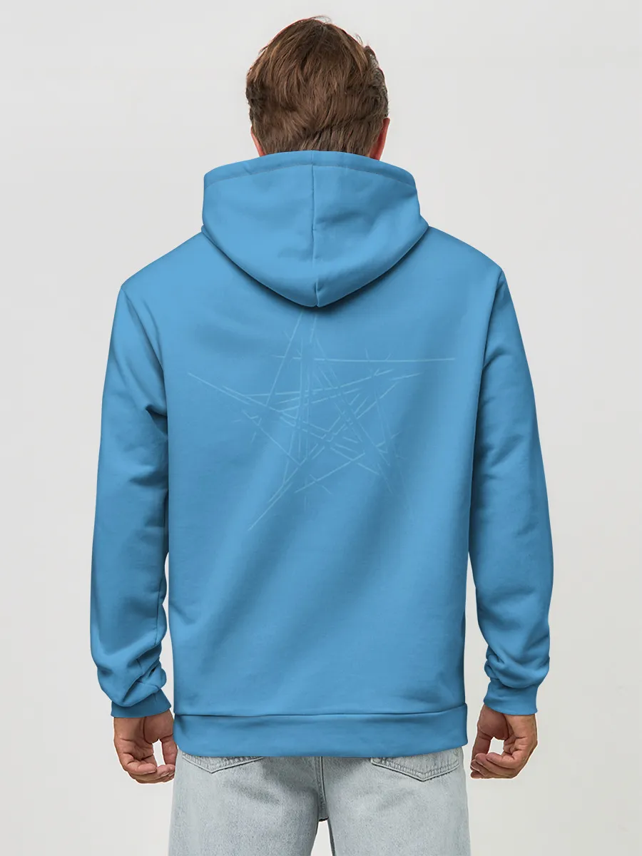 Худи мужской база хлопок / Мишка с балалайкой