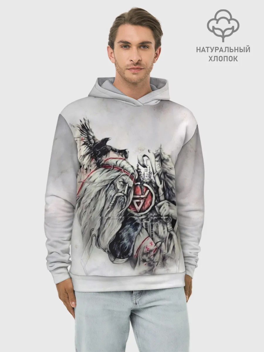 Худи мужской база хлопок / Велес