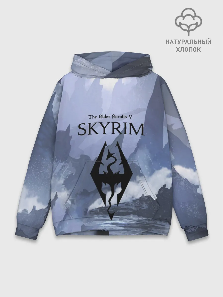 Худи мужской база хлопок / THE ELDER SCROLLS 5 SKYRIM