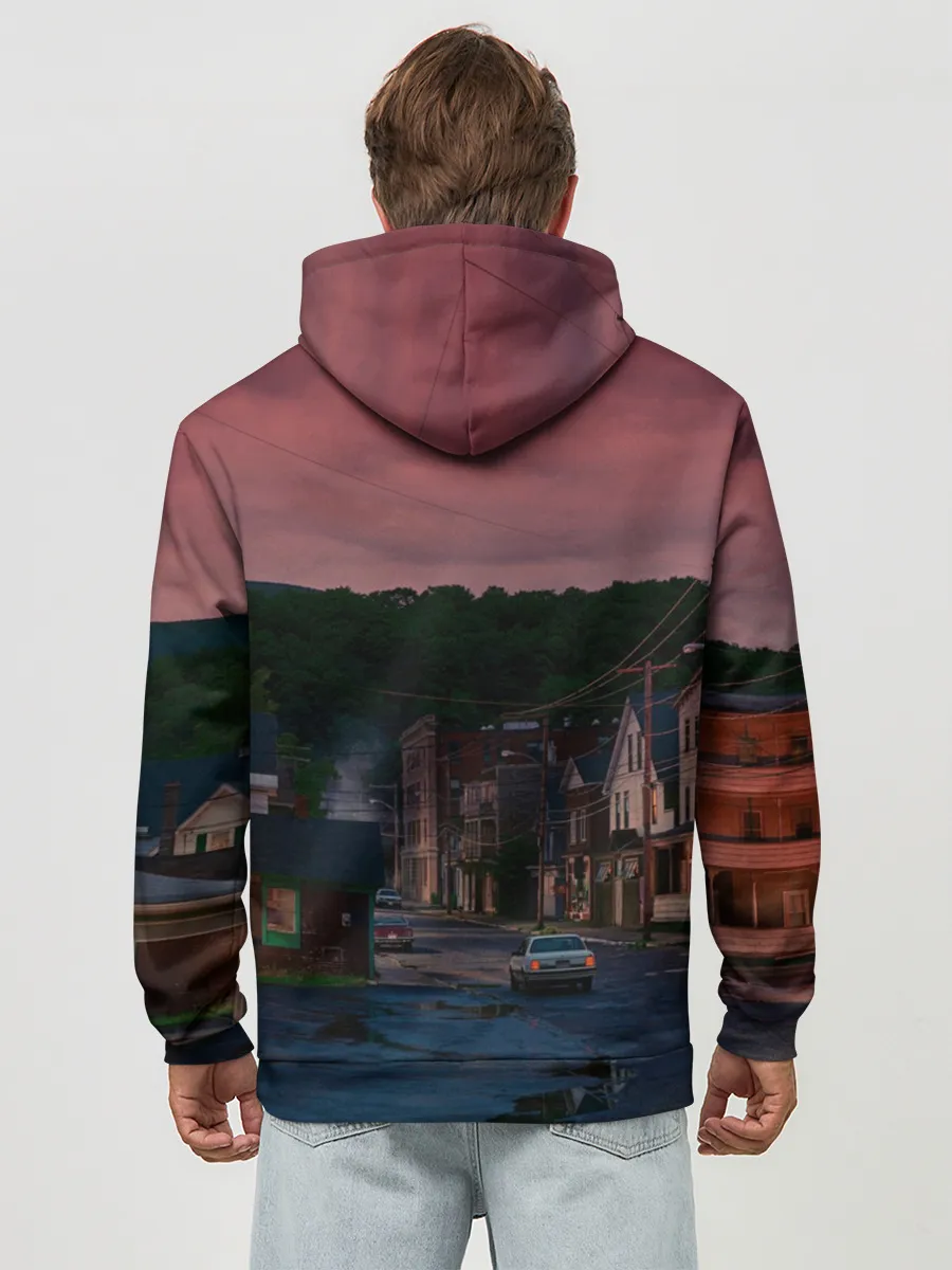 Худи мужской база хлопок / Кошачья Атака!