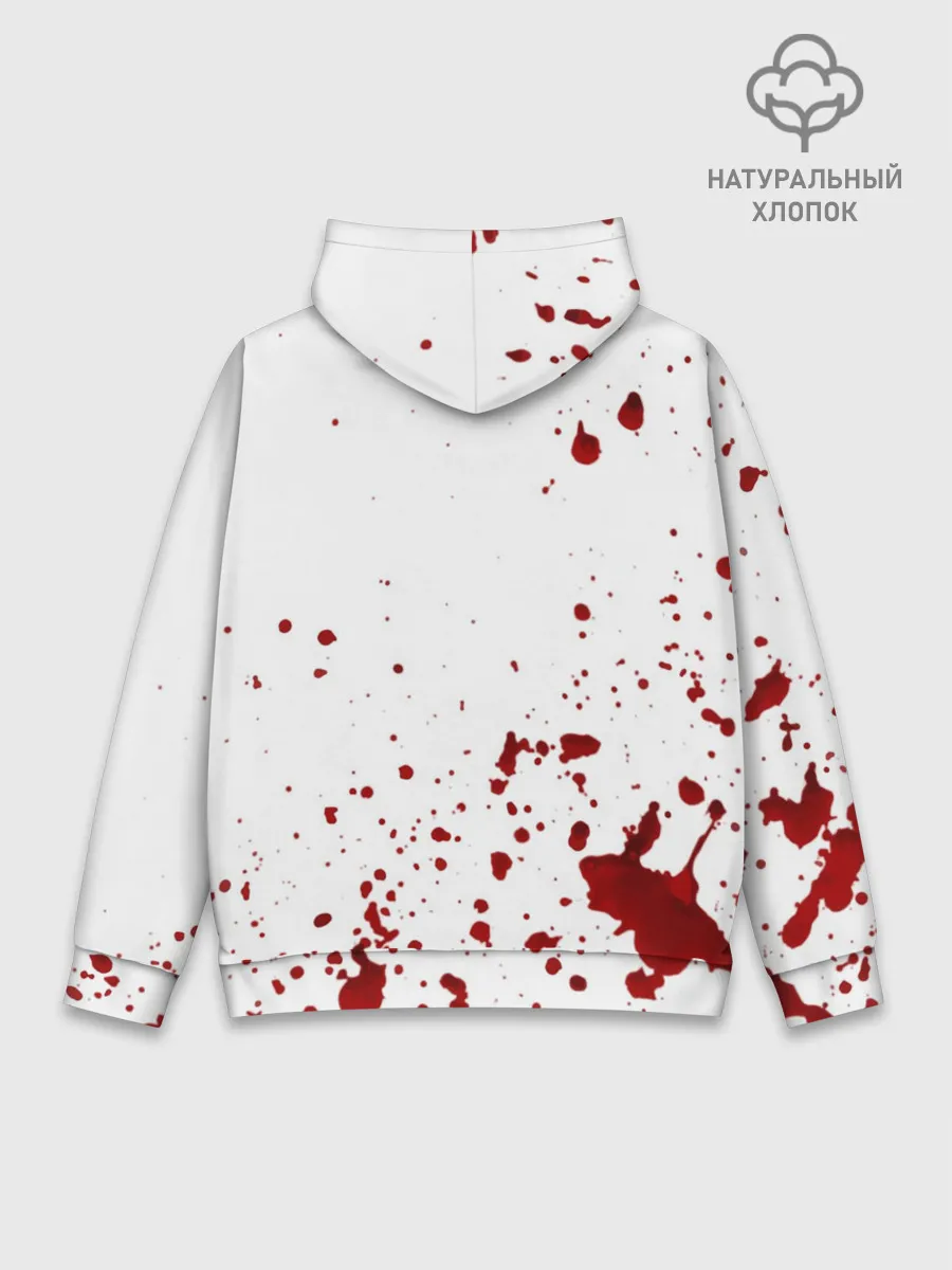 Худи мужской база хлопок / Кетчуп Разбрызгался
