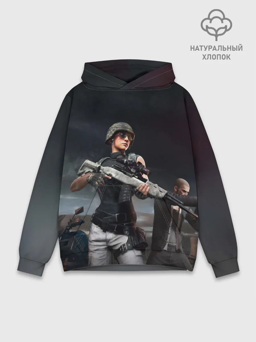 Худи мужской база хлопок / PUBG