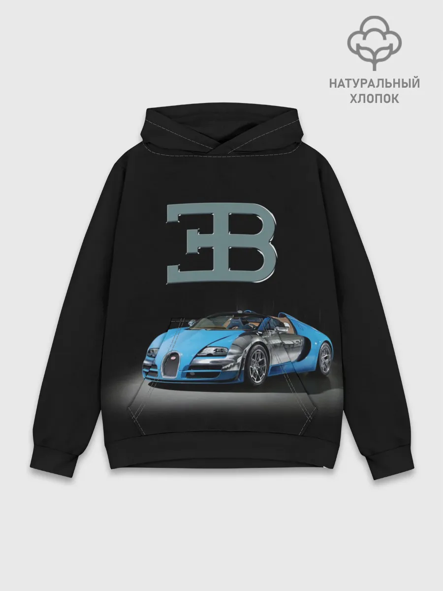 Худи мужской база хлопок / Bugatti