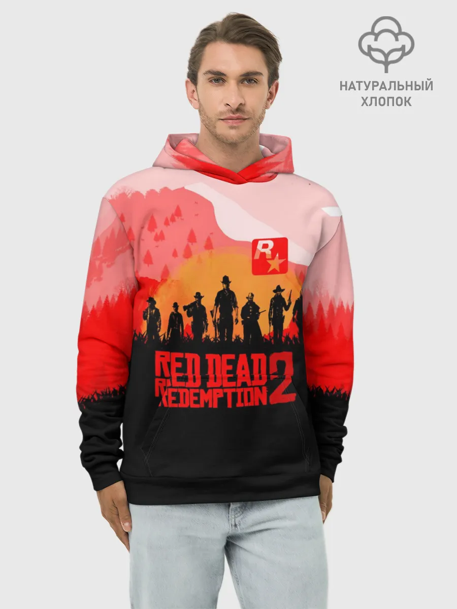 Худи мужской база хлопок / RED DEAD REDEMPTION 2