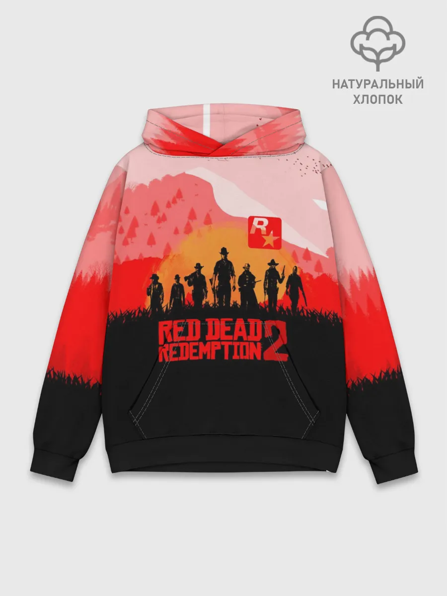 Худи мужской база хлопок / RED DEAD REDEMPTION 2