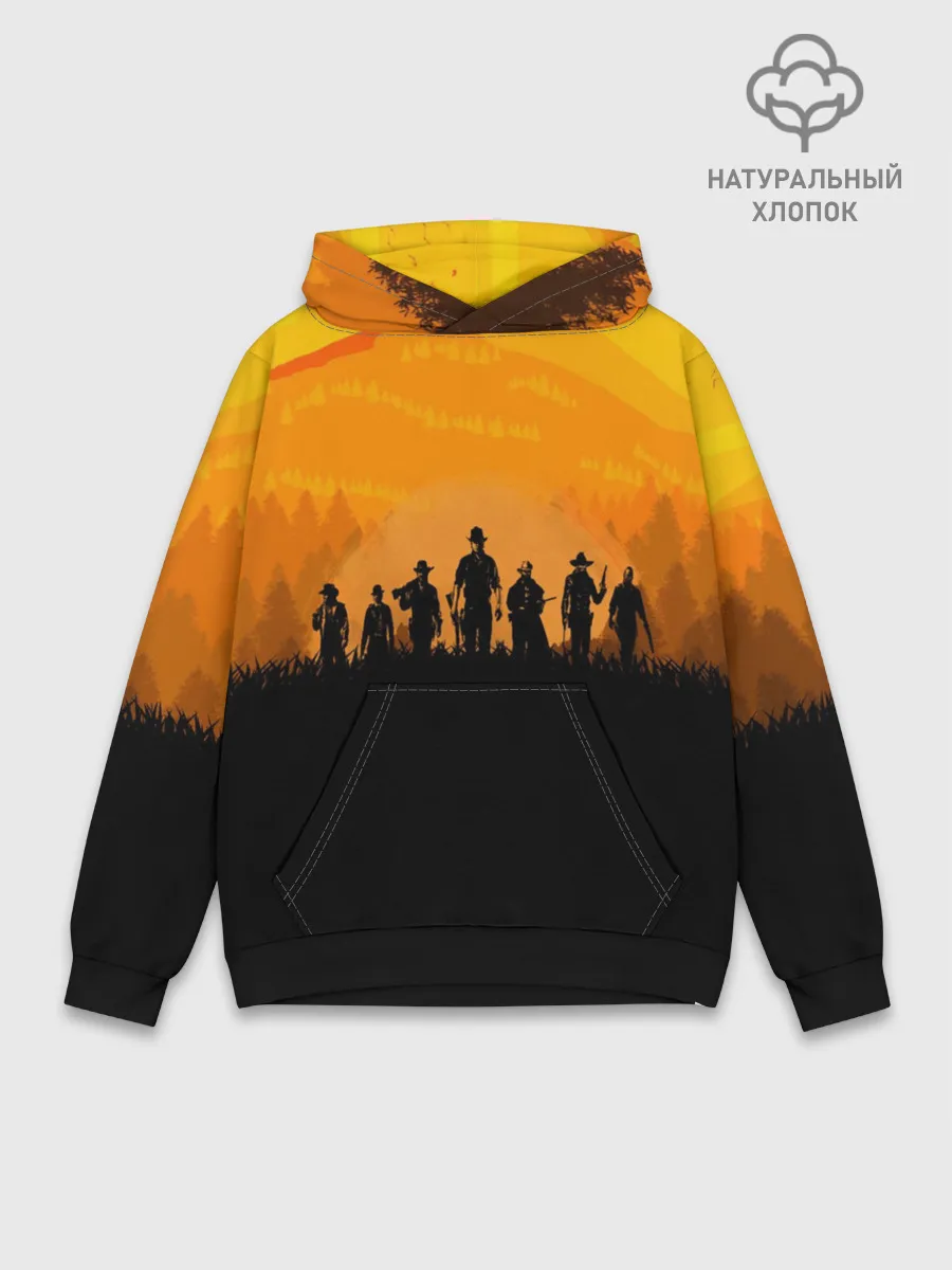Худи мужской база хлопок / RED DEAD REDEMPTION