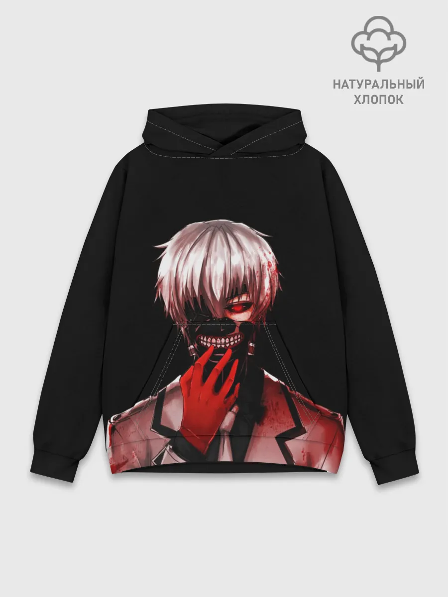 Худи мужской база хлопок / Ken Kaneki в крови