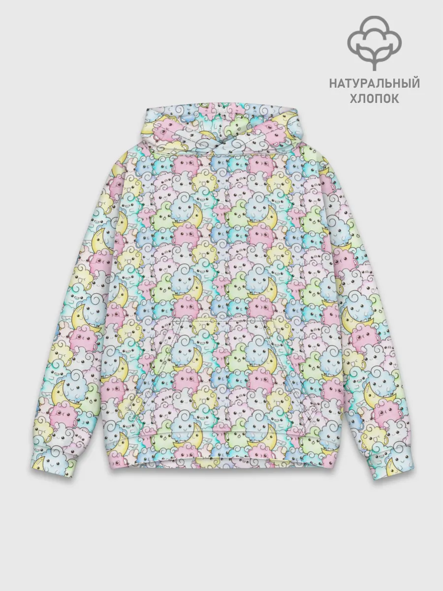 Худи мужской база хлопок / Kawaii night