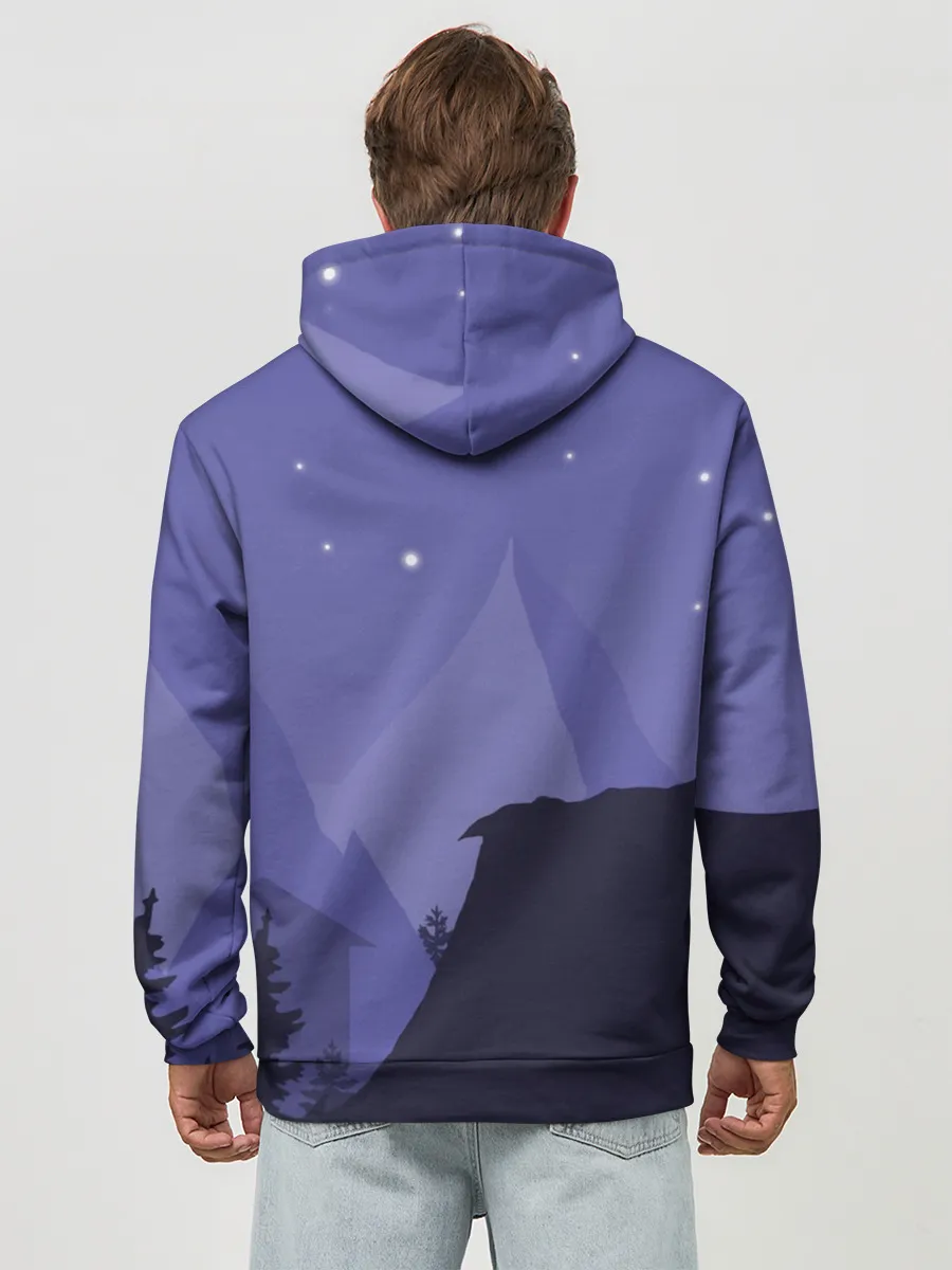 Худи мужской база хлопок / Ночной PUBG