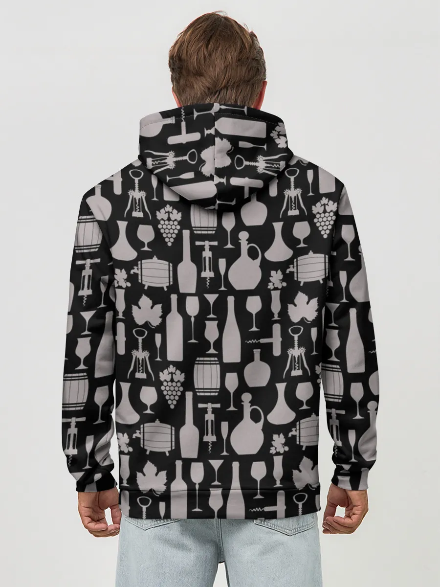 Худи мужской база хлопок / Беру вино на себя