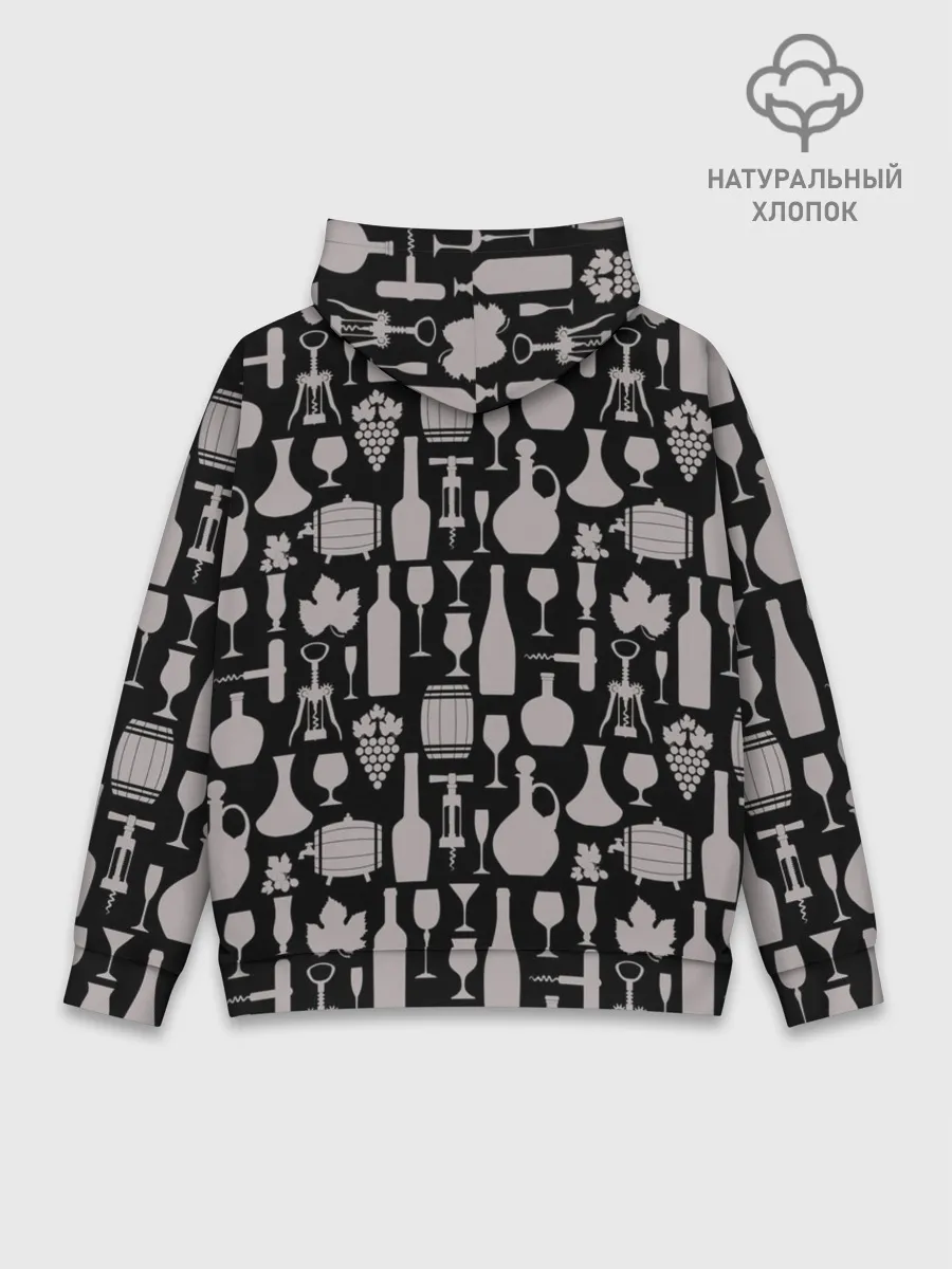 Худи мужской база хлопок / Беру вино на себя