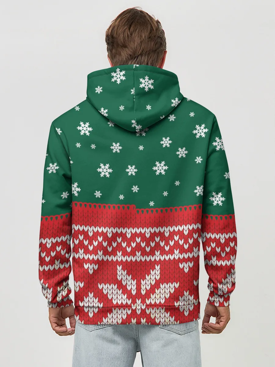 Худи мужской база хлопок / Новогодний Алексей