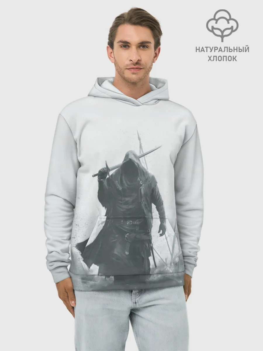 Худи мужской база хлопок / После боя