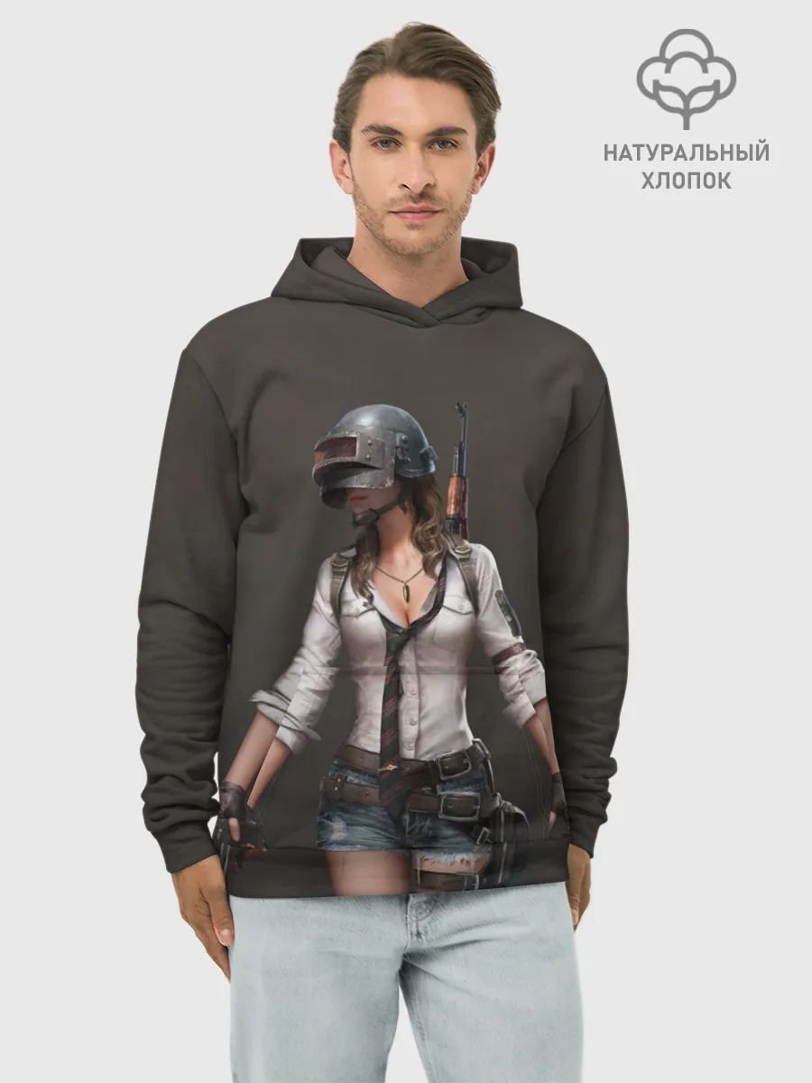 Худи мужской база хлопок / PUBG girl