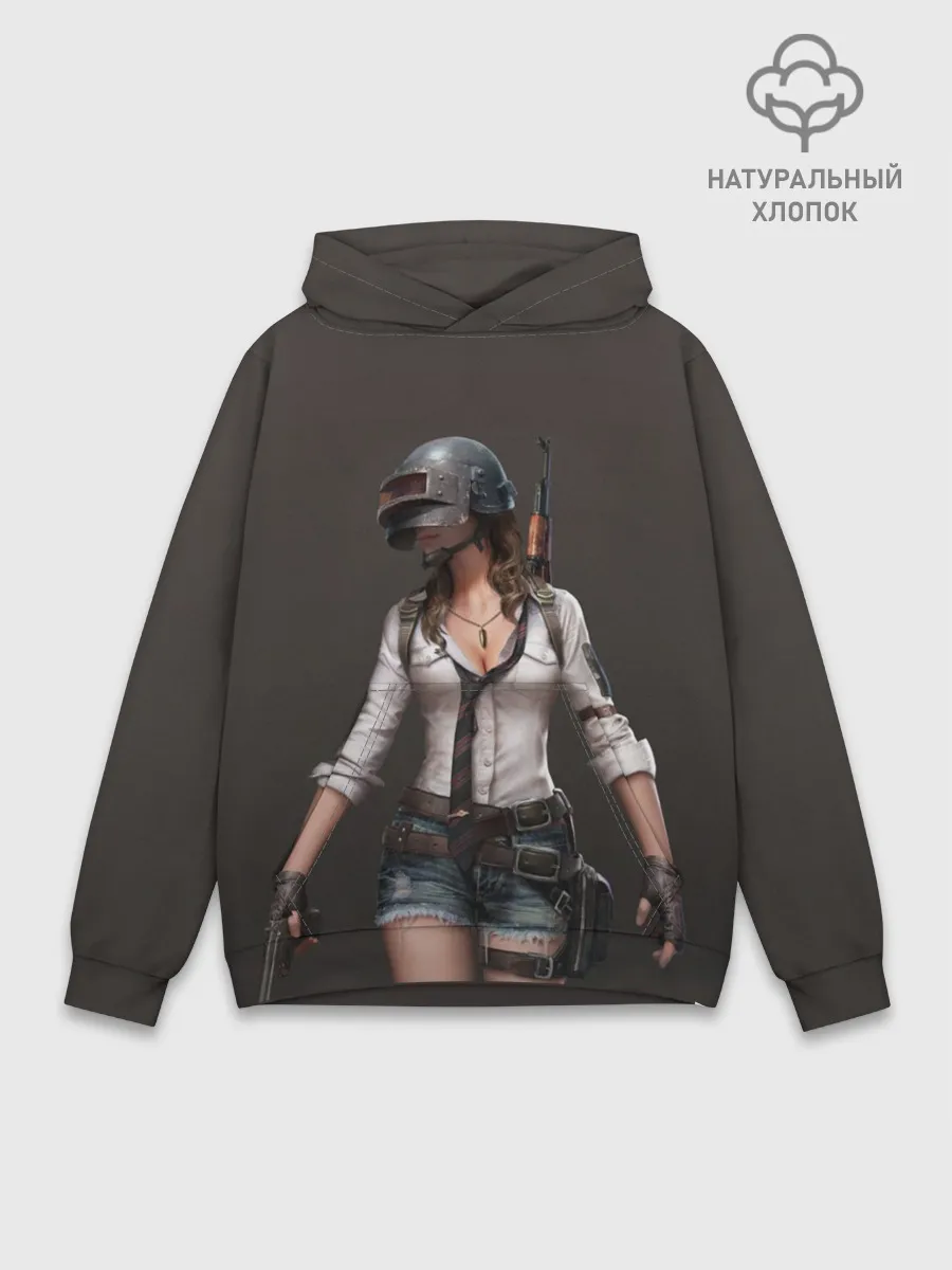 Худи мужской база хлопок / PUBG girl
