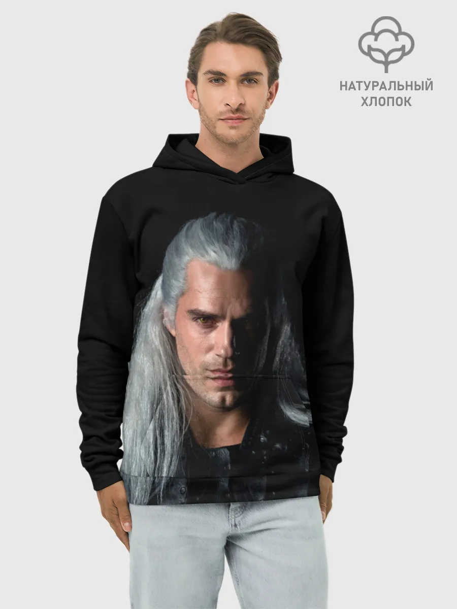 Худи мужской база хлопок / The Witcher. Geralt of Rivia