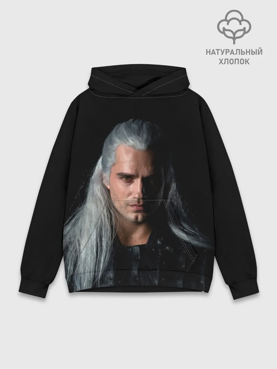 Худи мужской база хлопок / The Witcher. Geralt of Rivia