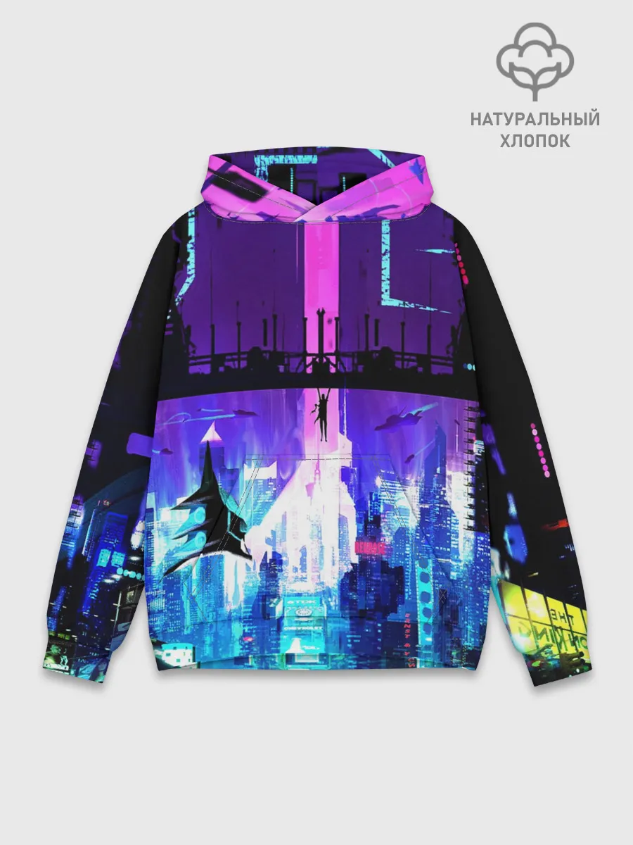 Худи мужской база хлопок / CYBERPUNK