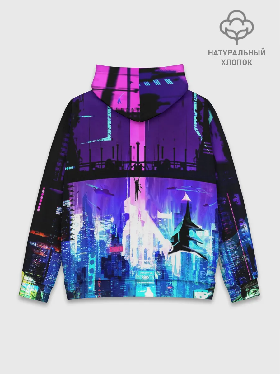 Худи мужской база хлопок / CYBERPUNK