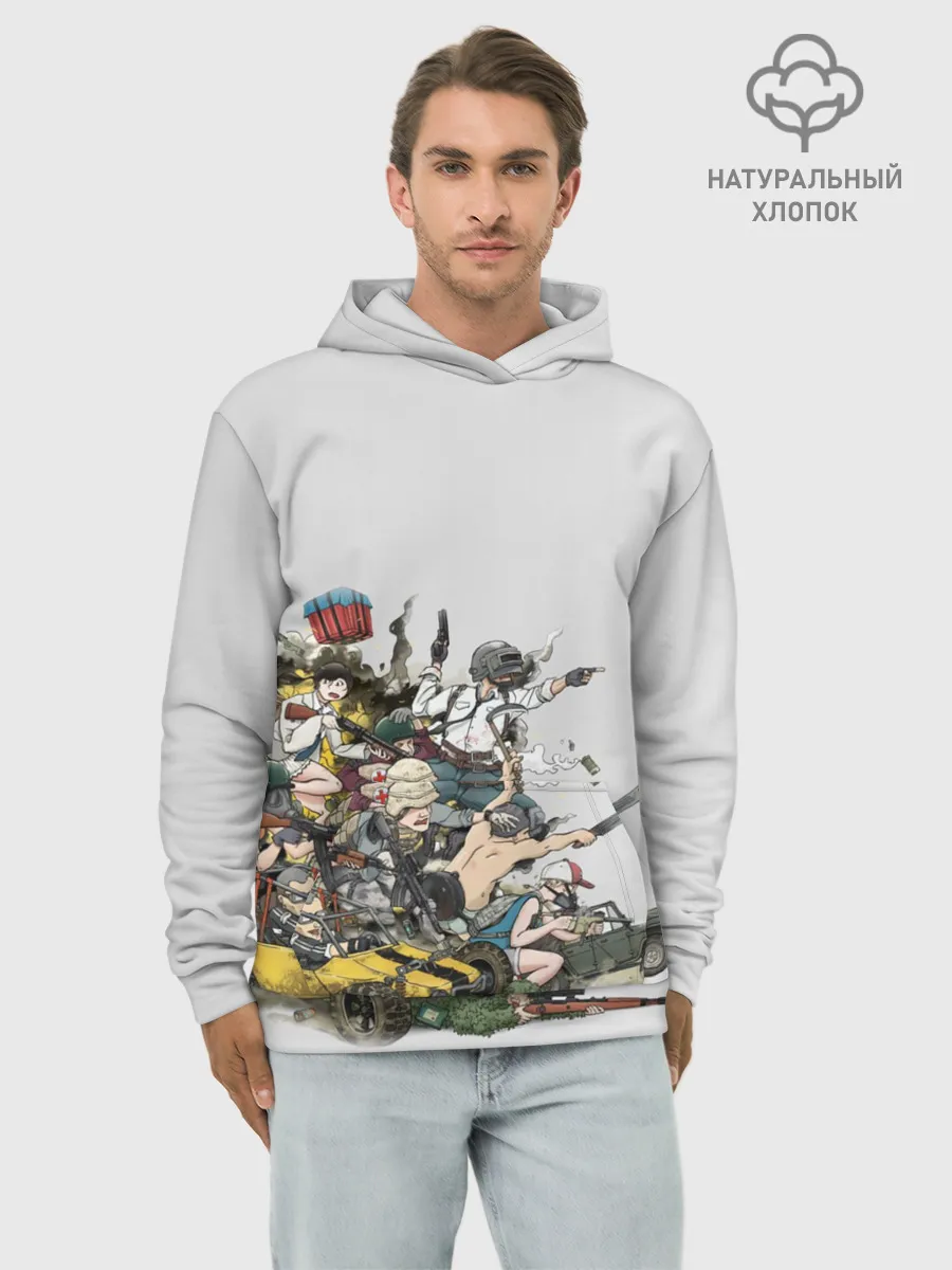 Худи мужской база хлопок / Погоня