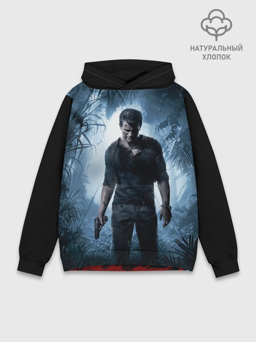 Худи мужской база хлопок / Uncharted 4
